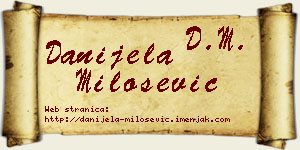 Danijela Milošević vizit kartica